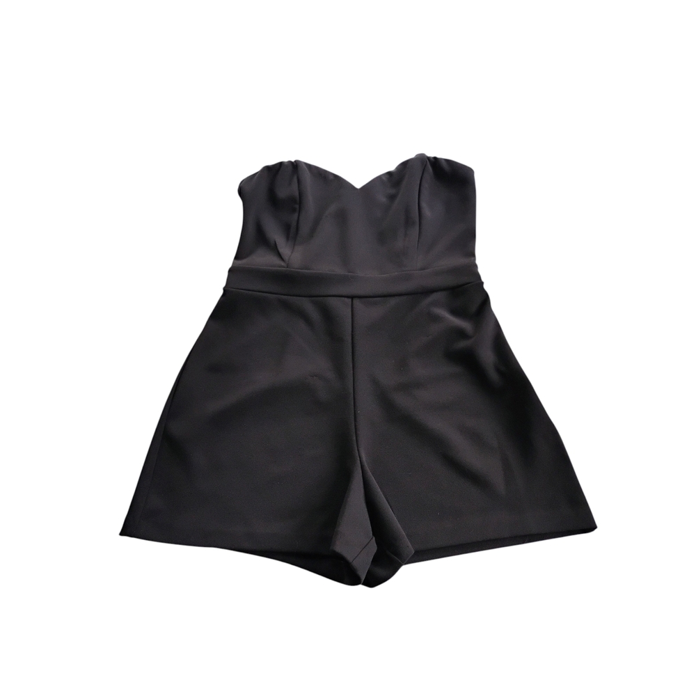 Express Black Strapless Outfit